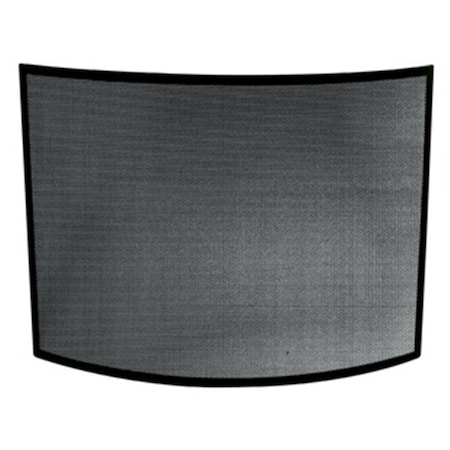 Uniflame Uniflame S-1042 SINGLE PANEL CURVED BLACK WROUGHT IRON SCREEN S-1042